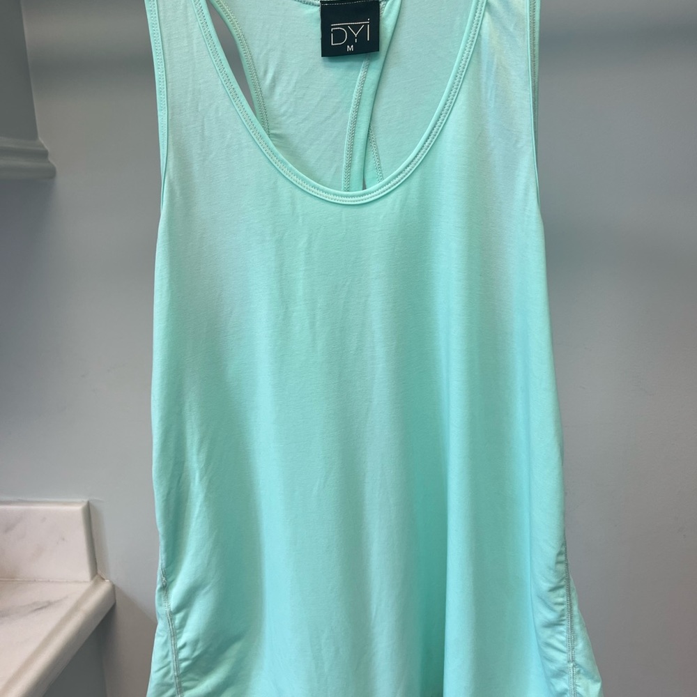 DYI green/blue tank with open back
